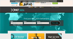 Desktop Screenshot of lausanne.xpatjobs.com