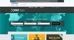 Desktop Screenshot of madrid.xpatjobs.com