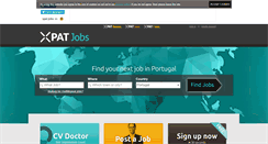 Desktop Screenshot of portugal.xpatjobs.com