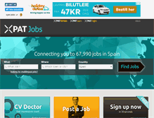 Tablet Screenshot of barcelona.xpatjobs.com