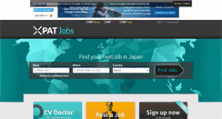 Desktop Screenshot of japan.xpatjobs.com