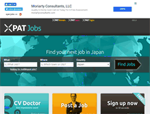 Tablet Screenshot of japan.xpatjobs.com